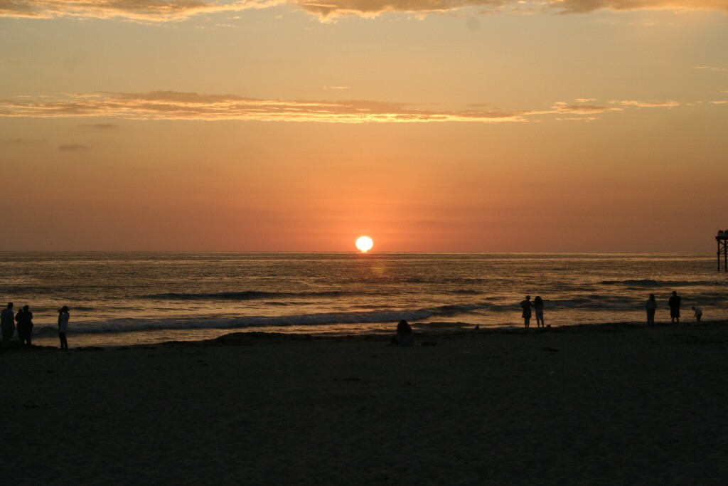 Sunset over Misson Beach San Diego